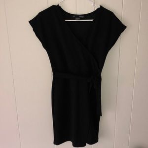 Black wrap dress